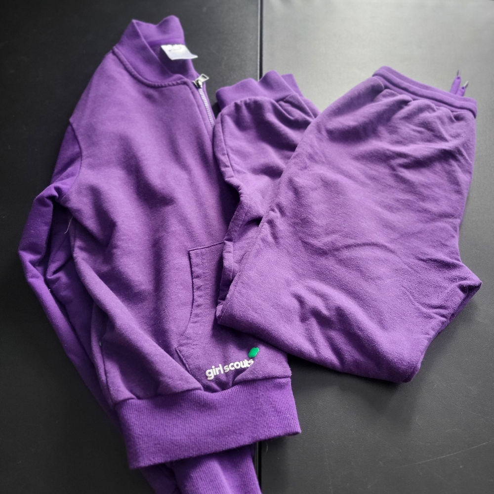 Girl Scout Sweatsuit Size XL Excellent Condition 2 Piece Set